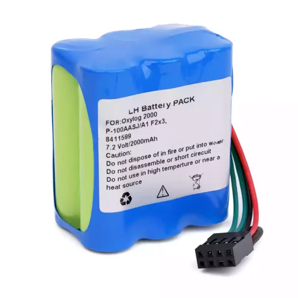 Bateria de repuesto para Oxylog 2000 P-100AASJ/A1 F2x3 8411599 - Imagen 2