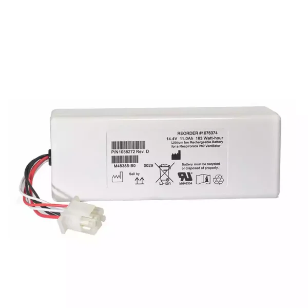 Bateria de repuesto para RESPIRATEUR V60 V60S,88881344 1076374