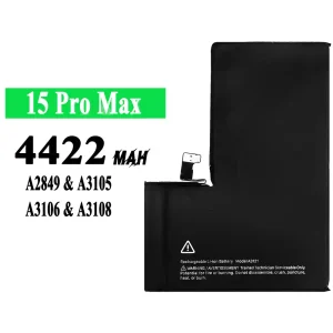 Batería telefono celular A3121 para iPhone 15 pro max