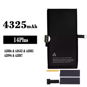 Batería telefono celular A2850H para iPhone 14 plus