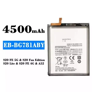 Batería telefono celular EB-BG781ABY para Samsung Galaxy A52/S20 FE 5G/S20 Fan Edition/S20 Lite/S20 FE 4G