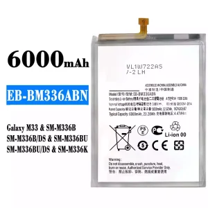 Batería telefono celular EB-BM336ABN para Samsung Galaxy M33