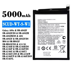 Batería telefono celular SCUD-WT-S-W1 para Samsung Galaxy A04e/A14 5G