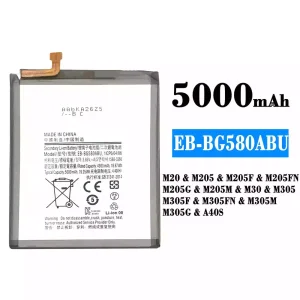 Batería telefono celular EB-BG580ABU para Samsung M20/A40S
