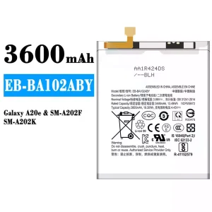 Batería telefono celular EB-BA102ABY para Samsung Galaxy A20e