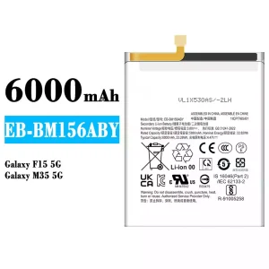 Batería telefono celular EB-BM156ABY para Samsung Galaxy F15 5G/Galaxy M35 5G