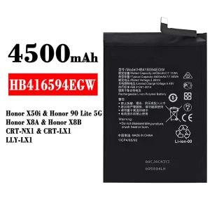 Batería telefono celular HB416594EGW para HUAWEI Honor X50i / Honor 90 Lite 5G /Honor X8A / Honor X8B