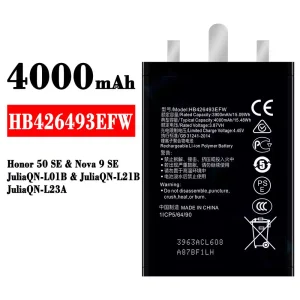Batería telefono celular HB426493EFW para HUAWEI Honor 50 SE / Nova 9 SE