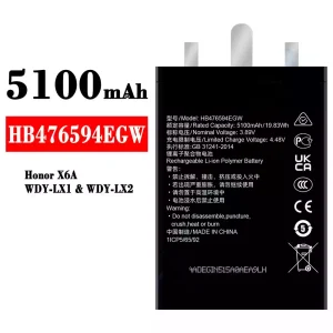 Batería telefono celular HB476594EGW para HUAWEI Honor X6A