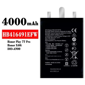 Batería telefono celular HB416491EFW para HUAWEI Honor Play 7T Pro / Honor X40i