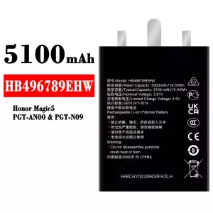 Batería telefono celular HB496789EHW para HUAWEI Honor Magic 5