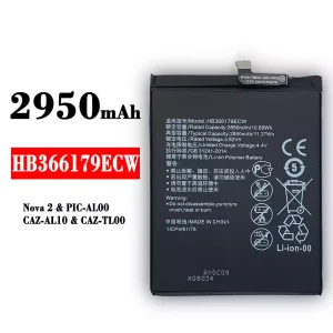 Batería telefono celular HB366179ECW para HUAWEI Nova 2
