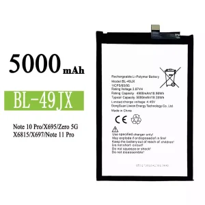 Batería telefono celular BL-49JX para Infinix Note 10 Pro / Note 11 Pro / Zero 5G