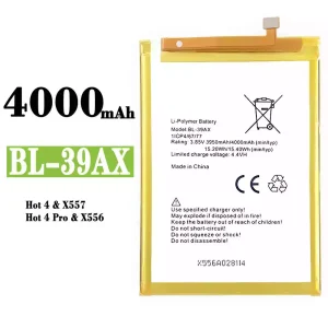 Batería telefono celular BL-39AX para Infinix Hot 4 /Hot 4 Pro