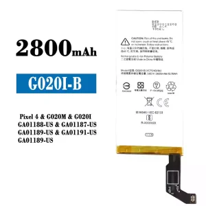 Batería telefono celular G020I-B para Google Pixel 4