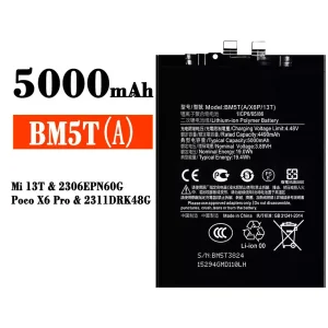 Batería telefono celular BM5T para Xiaomi Mi 13T / Poco X6 Pro