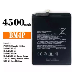 Batería telefono celular BM4P para Xiaomi Redmi K30,Poco X2