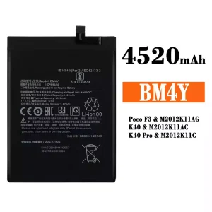 Batería telefono celular BM4Y para Xiaomi Redmi K40 / Redmi K40 Pro /Poco F3
