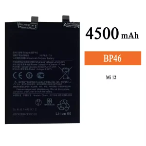 Batería telefono celular BP46 para Xiaomi Mi 12