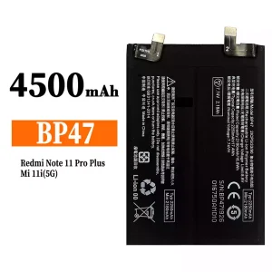 Batería telefono celular BP47 para Xiaomi Redmi Note 11 Pro Plus / Mi 11i