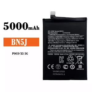 Batería telefono celular BN5J para Xiaomi POCO X5 5G