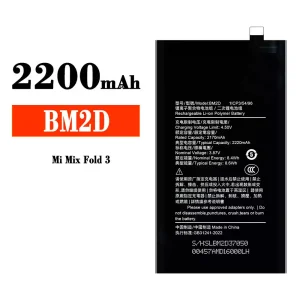 Batería telefono celular BM2D para Xiaomi Mi Mix Fold 3