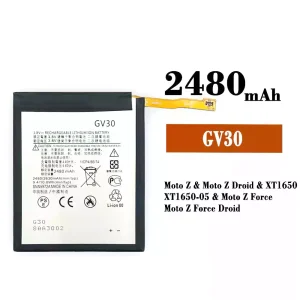 Batería telefono celular GV30 para Motorola Moto Z / Moto Z Droid / Moto Z Force / Moto Z Force Droid