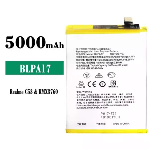 Batería telefono celular BLPA17 para OPPO Realme C53 / C67 NFC / C65 4G / C67 4G