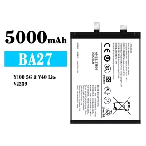 Batería telefono celular BA27 para VIVO Y100 5G/V40 Lite