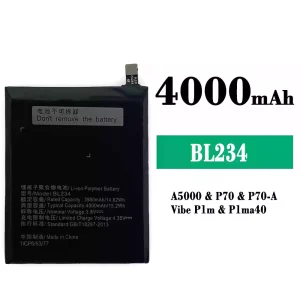 Batería telefono celular BL234 para Lenovo P70/P70-A/A5000