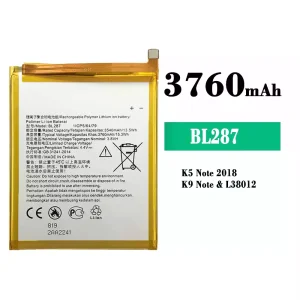 Batería telefono celular BL287 para Lenovo K5 Note 2018/K9 Note
