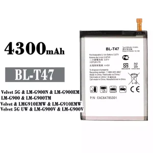 Batería telefono celular BL-T47 para LG Velvet 5G