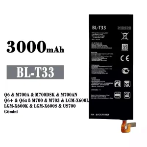 Batería telefono celular BL-T33 para LG Q6 /Q6+ /Q6a /G6mini