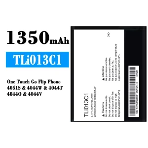 Batería telefono celular TLi013C1 para Alcatel One Touch Go Flip Phone 4051S/4044W/4044T/4044O/4044V
