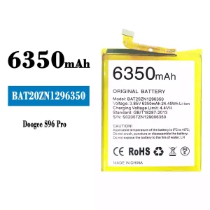 Batería telefono celular BAT20ZN1296350 para Doogee S96 Pro