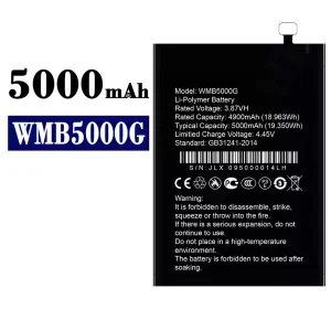 Batería telefono celular WMB5000G para WALTON
