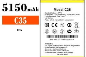 Batería telefono celular para Oukitel C35