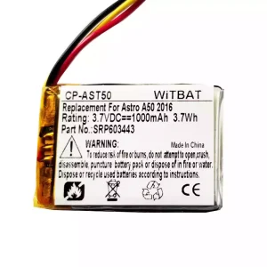 Batería para auriculares Astro A50,Astro A20,Astro A38,HyperX Cloud Core Wireless