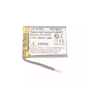 Batería para auriculares Audio-Technica ATH-M50XBT2,ATHM50XBT,ATH-DSR9BT,ATH-DSR7BT,ATH-SR6BT,ATH-SR5BT,SR5BTBK,SR5BTWH,ATH-AR3BT