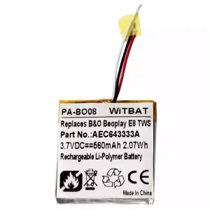 Batería para auriculares B&O B'eoplay E8, Be'oplay E8 TWS Case,AEC643333A