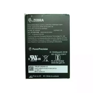 Batería nueva para ZEBRA BT-000455 BTRY-ET4X-8IN1-IN