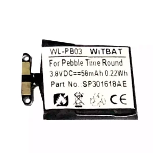 Batería nueva para Pebble Time Round,SP301618AE