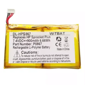 Batería nueva para HP Sprinter Plus Pocket Photo Printer,P0867