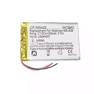 Batería nueva para SONY NW-A25,NW-A26,NW-A27,LIS1494HEPC