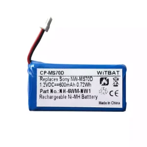 Batería nueva para SONY Walkman NW-MS70D,NW-MS90D,NH-6WM-NW1