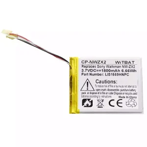 Batería nueva para SONY NW-ZX2,LIS1559HNPC