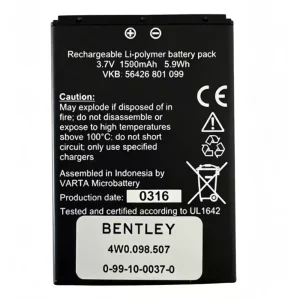 Batería nueva para BENTLEY 56426 801 099,4W0.098.507